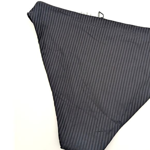 Vitamin A Women's Eco Ribbed Midori Bikini Bottom High Leg Black Size M - Picture 7 of 8